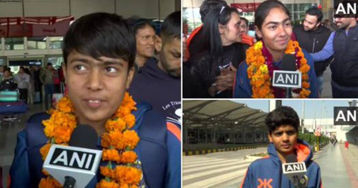 Women's U19 World Cup winners receive rousing welcome at Delhi IGI airport
